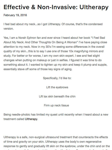 Effective & Non-Invasive: Ultherapy| EverSoPopular