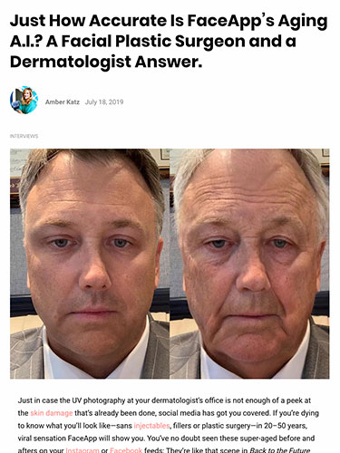 Just How Accurate Is FaceApp’s Aging A.I.? A Facial Plastic Surgeon and a Dermatologist Answer | RealSelf